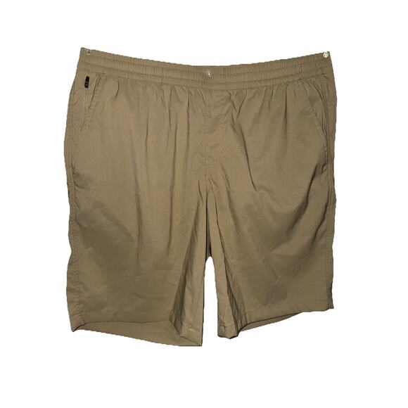 Akademiks Men's Stretch Cargo Shorts Casual Khaki SZ XL w/ Pockets NWOT 10" - Picture 1 of 6